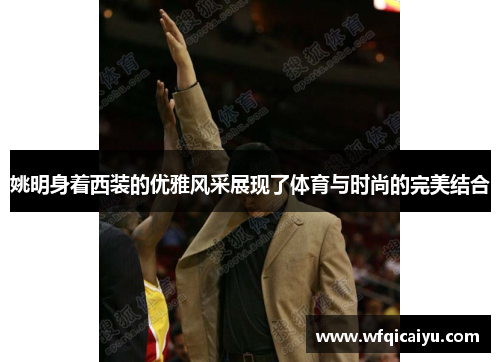 姚明身着西装的优雅风采展现了体育与时尚的完美结合